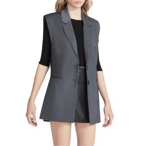 NWT Steve Madden Clare Vest in Grey Sz. L